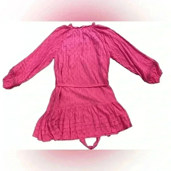 NWT BTFL Life Fuchsia Bishop Sleeved Dress Size Small - Picture 6 of 10